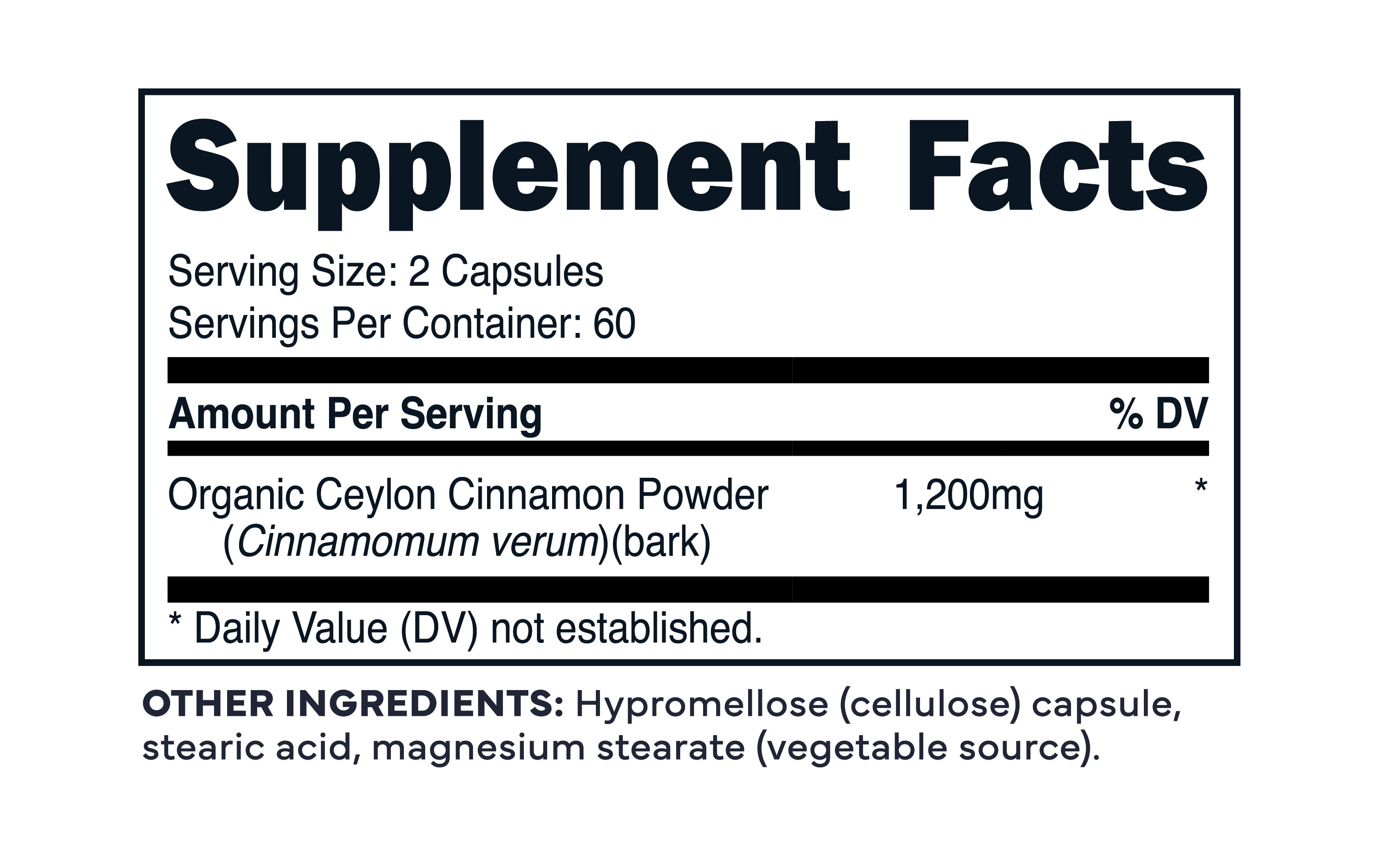 Default Title – Nutrition Label