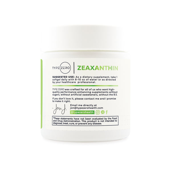 Zeaxanthin with Lutein 120 Softgels