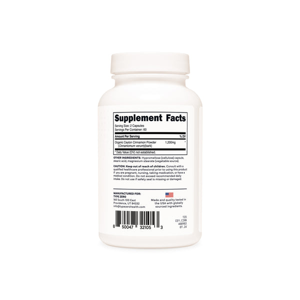 Type Zero Cinnamon Capsules