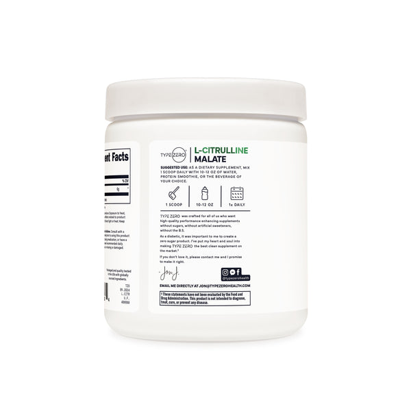 Type Zero Clean L-Citrulline Malate 2:1
