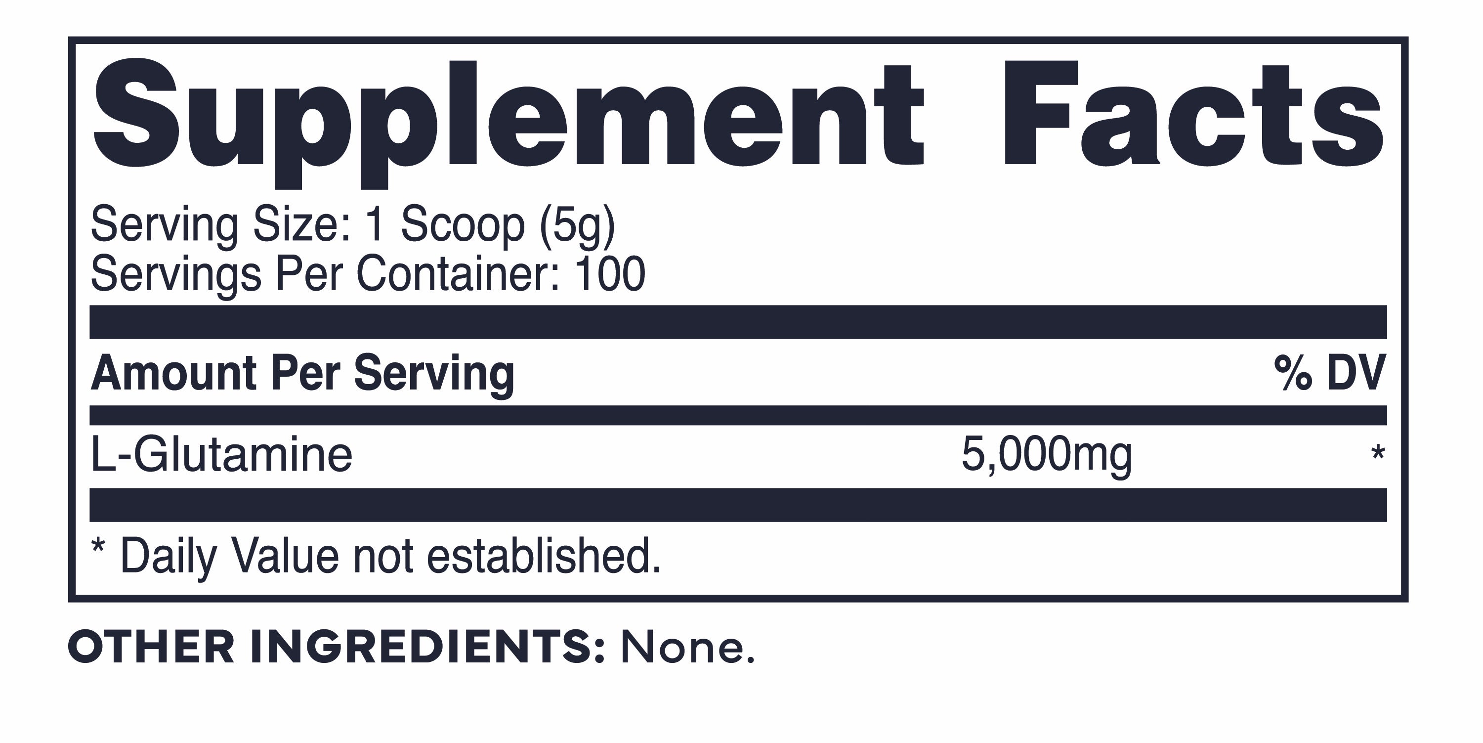 500g – Nutrition Label