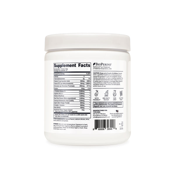 Type Zero Clean Stim Free Pre Workout + Nitric Oxide Booster