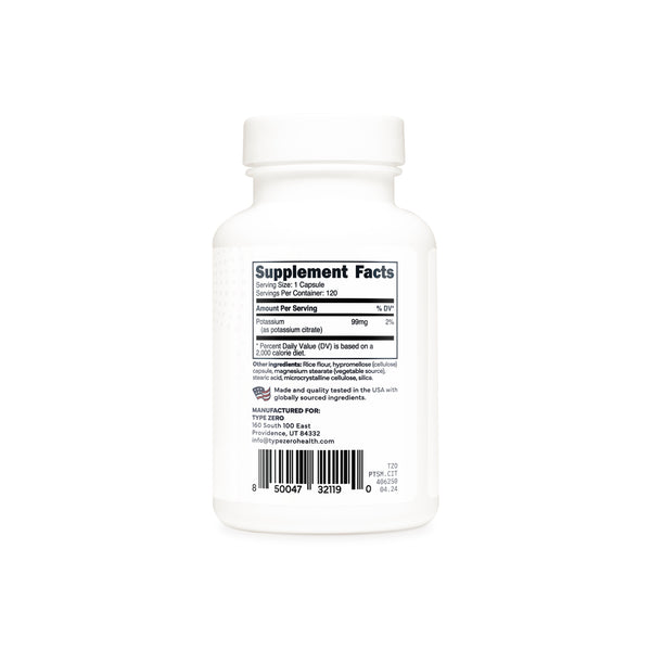 Type Zero Potassium Citrate Capsules
