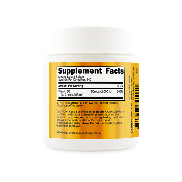Vitamin D3 Softgels