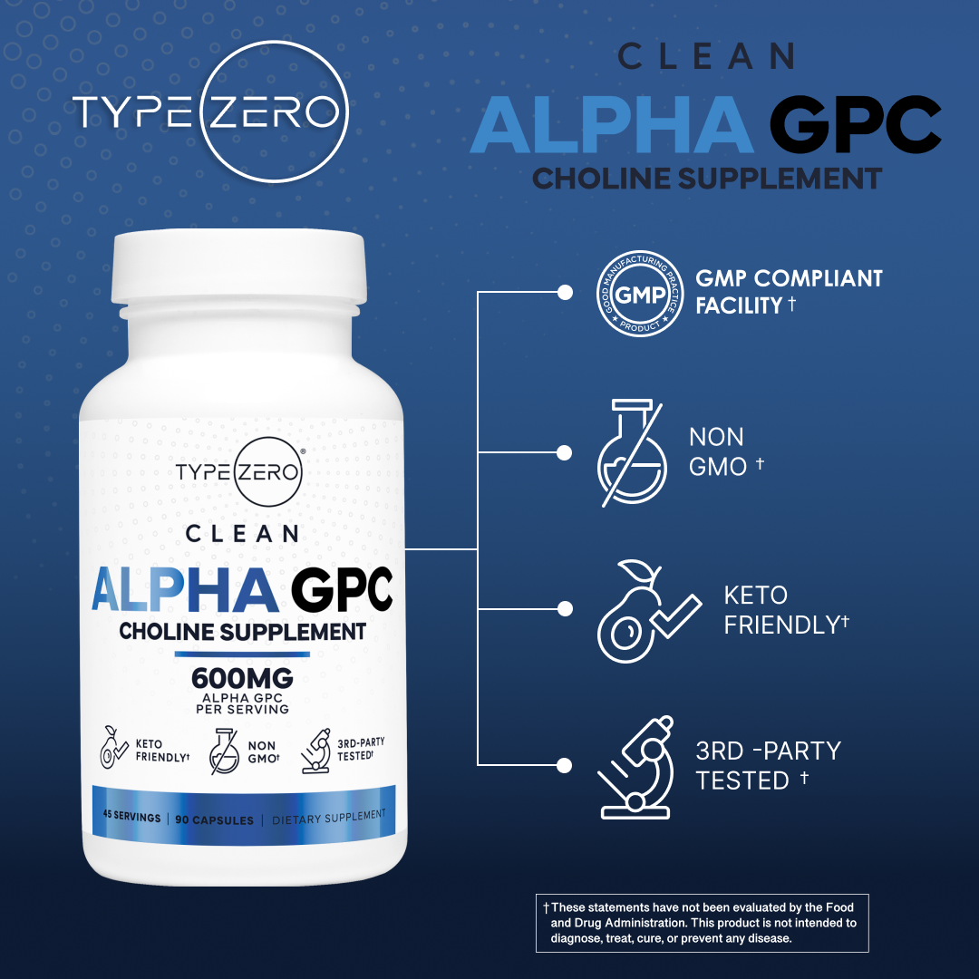 Alpha GPC Choline Capsules – Type Zero Health