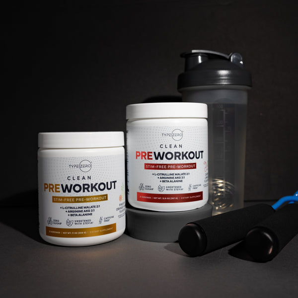 Type Zero Clean Stim Free Pre Workout + Nitric Oxide Booster